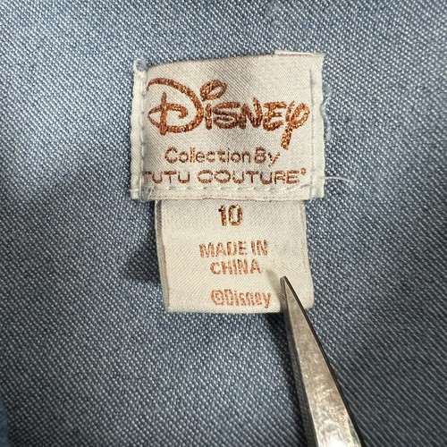 Disney Denim Jacket Kids Size 10 Elsa Frozen Olaf Collection By Tutu Couture - Picture 9 of 9