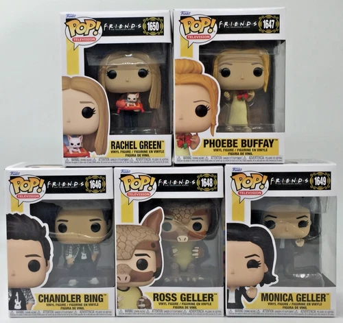 Funko Pop! Friends Rachel Phoebe Chandler Ross Monica Set of 5 W/ Protector