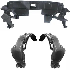 Front Fender Liner & Engine Under Cover Set For 2010-2011 Honda CR-V HO1228133
