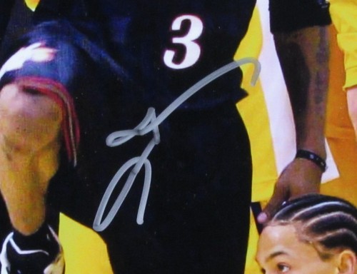 Foto firmada/autografiada por Allen Iverson 76ers 16x20 enmarcada JSA 135910 - Imagen 2 de 4