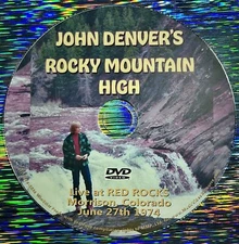 John Denver’s Rocky Mountain High LIVE at Red Rocks DVD June 27th 1974 Colorado