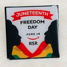Amazon RSR Delivery Station Juneteenth Employee Enamel Lapel Pin