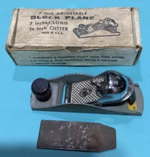 Westline 7” Adjustable Block Plane Vintage Made In USA - Model 4H6212