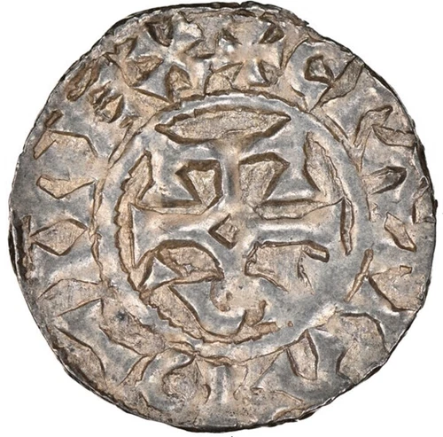 France (Maine) - (942-989) Hugh II Denier / NGC MS-63 T/P