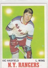 1970/71 TOPPS..VIC HADFIELD..CARD # 62..RANGERS..FREE COMBINED SHIP