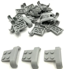 Lego 20 New Light Bluish Gray Vehicle Mudguards 4 x 3 x 1 with Arch Curved Parts