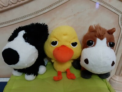 Farm Friends Horse Dog Chick Plush Big Headz Coop Animals