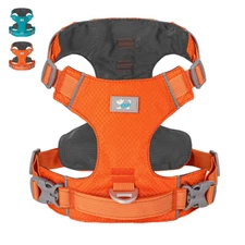 No Pull Dog Harness Reflective Training Vest with Front Clip and Control Handle