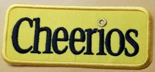 Cheerios Embroidery Patch  approx 1.75 x 4.5"