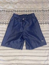 EUC Ocean Pacific Trunks Boys Blue Size Small 6-7 Swimsuit Child Shorts