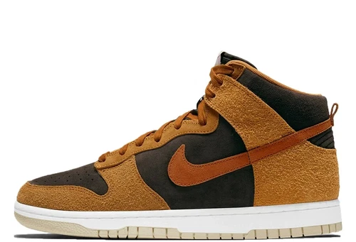 Nike Dunk High PRM Dark Russet  DD1401-200  NEU Größe 45,5 NEU Braun Curry Rost