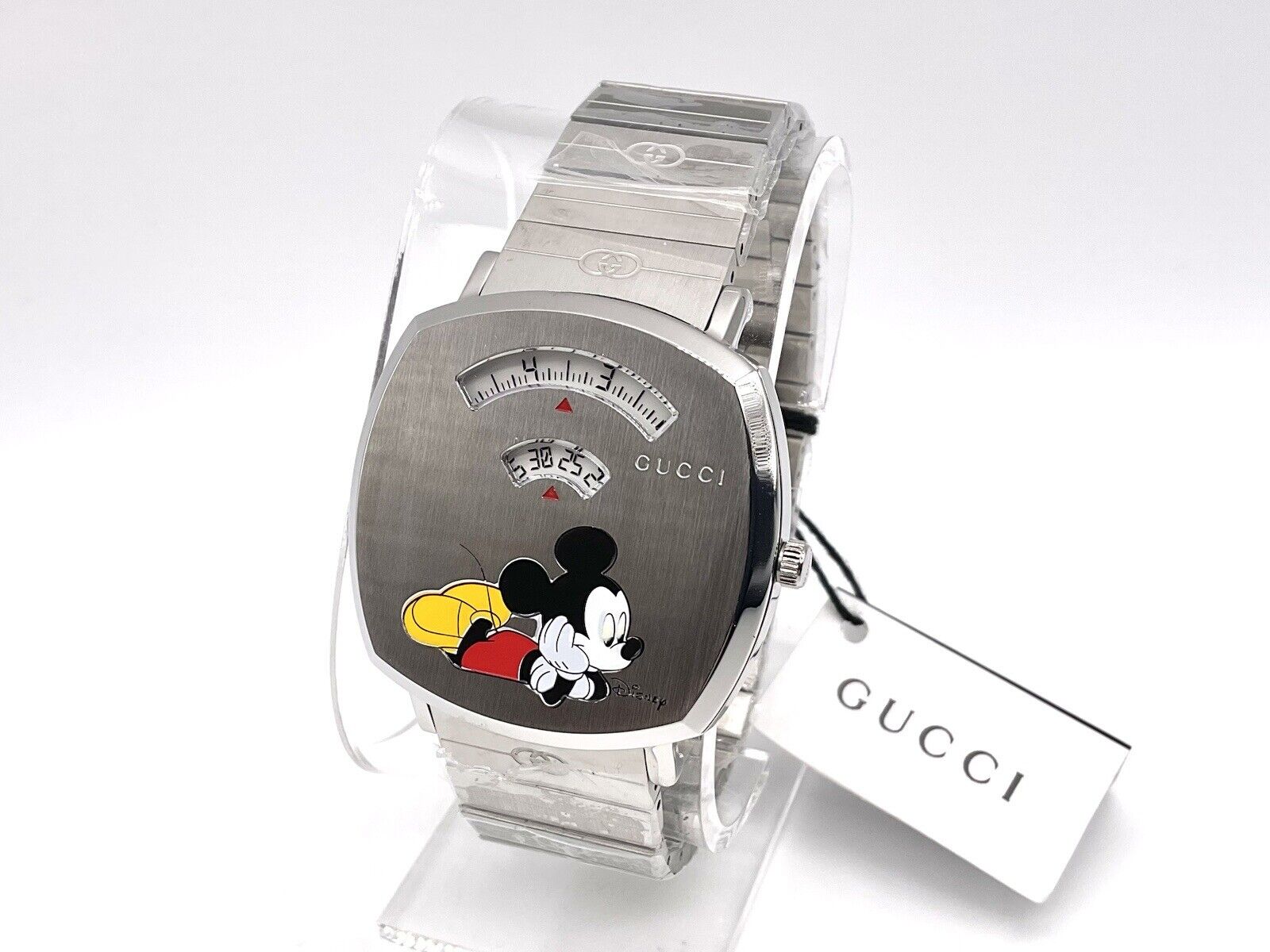 Gucci Grip Disney Mickey Mouse Collab Stainless Steel Watch YA157419 for  sale online | eBay