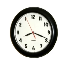 ACCOUTREMENTS CLOCK COMPANY 10.5 " VINTAGE BACKWARDS IN TIME STYLE WALL CLOCK