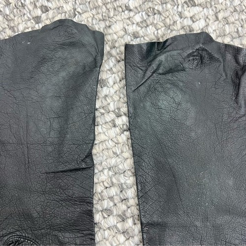 Vintage Made in France kid leather long black 13 inch gloves 6 - Picture 14 of 14