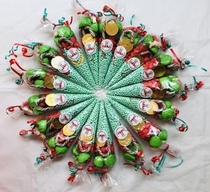 christmas sweet cone bolsas