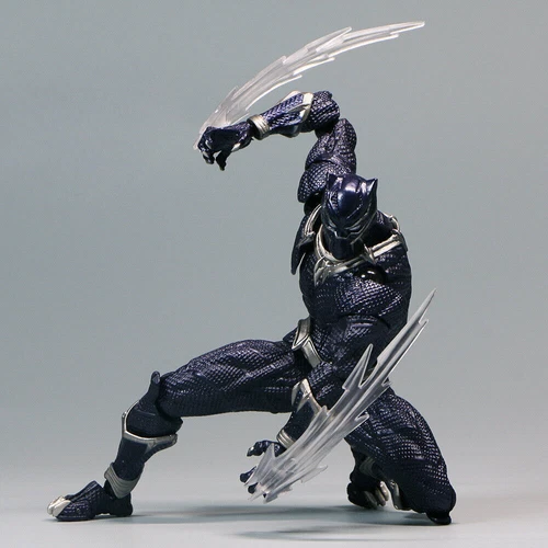 Amazing Yamaguchi Revoltech Black Panther Actionfigur Neu in Box 6 Zoll China Ver - Bild 9 von 15