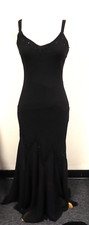 XSCAPE Women's Black Beaded Chiffon Evening Dress size 10
