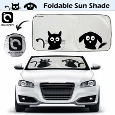 Foldable Jumbo Cartoon Dogcat Auto Car Windshield Sun Shade Window Visor Cover