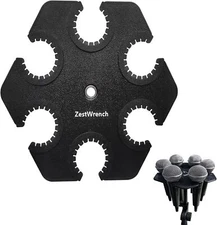 Hexagon Multi Mic Holder for Wired and Wireless，Compatible with 5/8" 3/8" Mic...