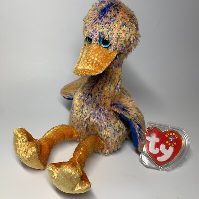 TY Beanie Baby - DINKY the Duck (5.5 inch) NEW PROTECTIVE TAG