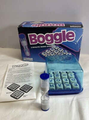 Boggle Game By Parker Brothers 1992
