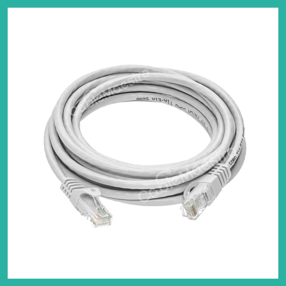 CAT5e CAT5 Ethernet Cable Cord Lan Computer RJ-45 Patch 1.5-100FT Network Lot - Image 4 of 4