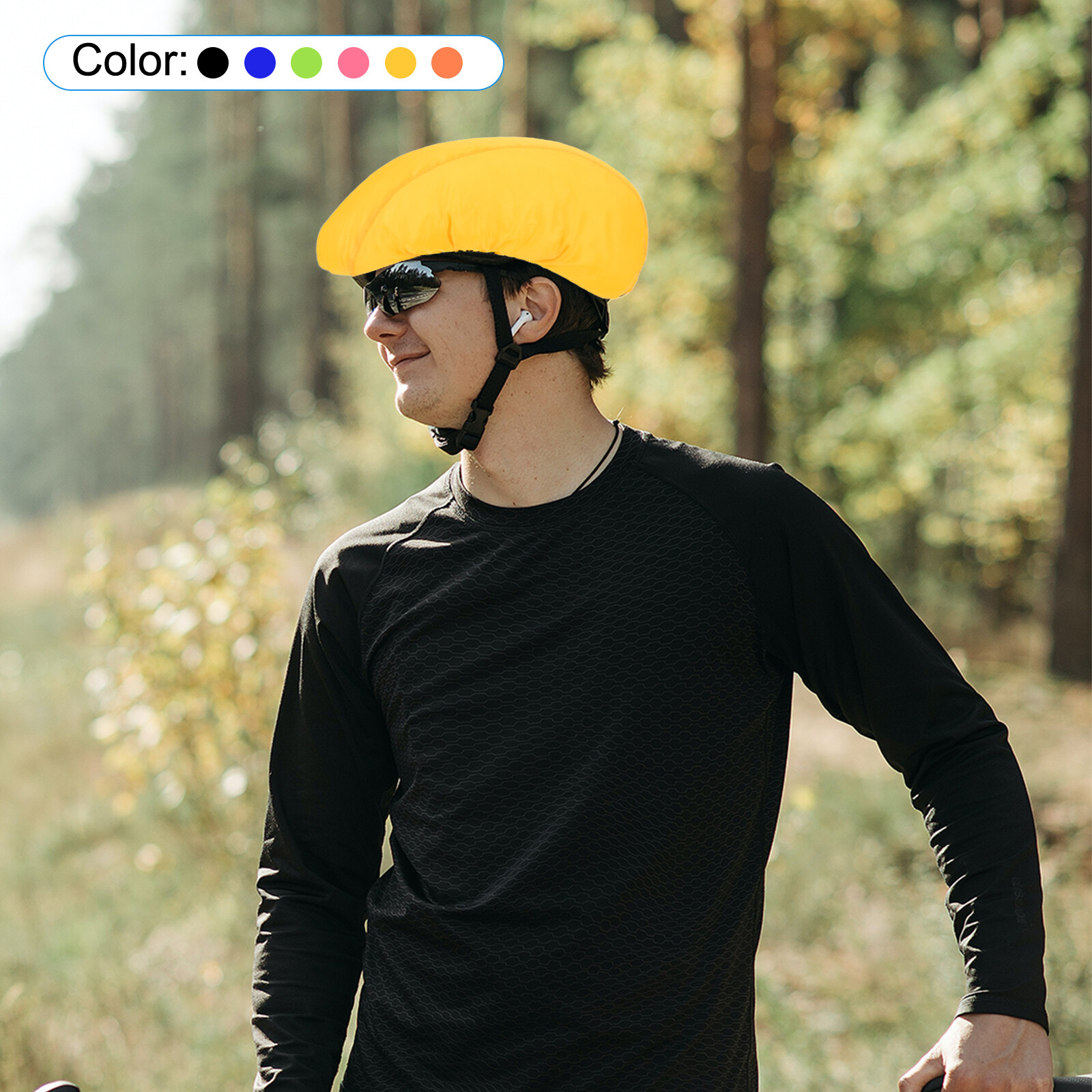 2Pcs Cycling Bicycle Helmet Cover Waterproof Motorcycle Helmet Rain