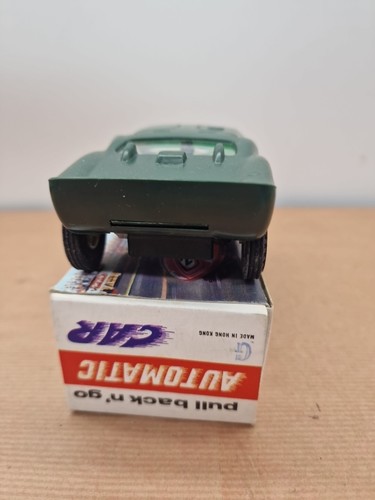 VINTAGE HONG KONG PLASTIC LARGE SIZE GT40 RACING CAR PULL BACK AND GO B15 - Picture 4 of 5