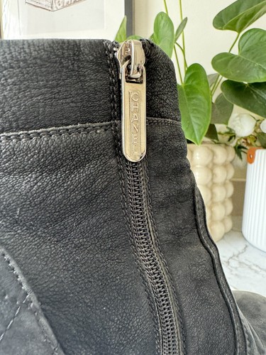 Chanel Botines Cuero Nobuck Negro, Chanel Botas Plataforma 4,5 UK/37,5 EU - Imagen 18 de 24