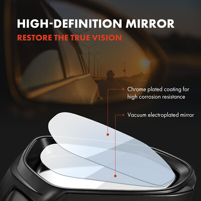 Driver Side View Mirror Compatible With Toyota Camry 2018-2022 3-Pins Manual Folding Power Glass Non Heated Non Blind Spot Rear View Mirror - Foto 8