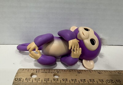 Fingerling Interactive Monkey  Purple With White Hair Figure