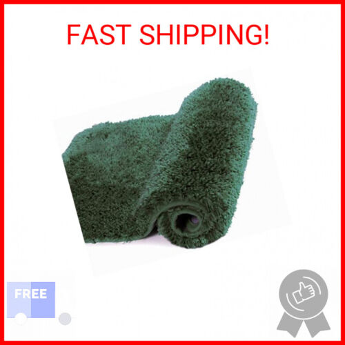 Walensee Bathroom Rug Non Slip Bath Mat (16 x 24, Hunter Green) Water Absorbent