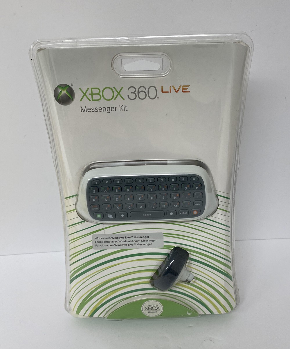 Official Microsoft Xbox 360 Headset & Keyboard Messenger Kit