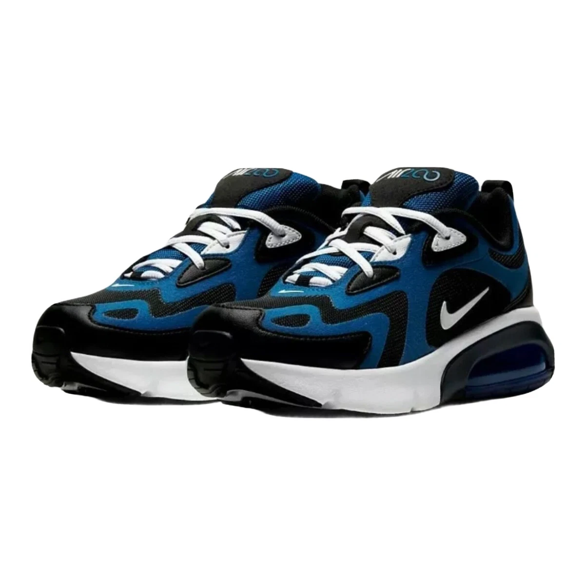 NIKE AIR MAX 200 BIG KIDS SIZE 7 WOMEN 8.5 TEAM ROYAL BLUE BLACK AT5627 402