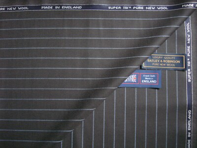 100% Feinste Super 110's Pur Neu Wolle Passend Stoff   Made IN England   3.8 M