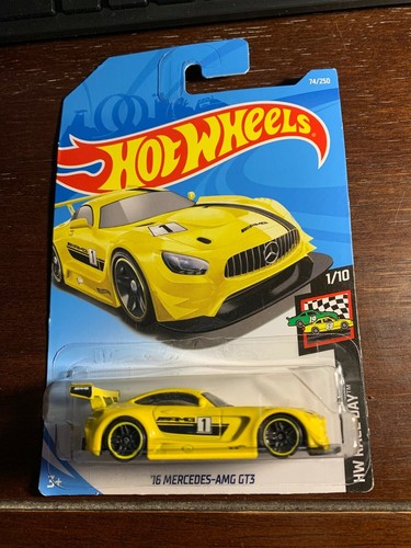 2020 HOT WHEELS '16 MERCEDES-AMG GT3 HW RACE DAY YELLOW A59 - Bild 1 von 2