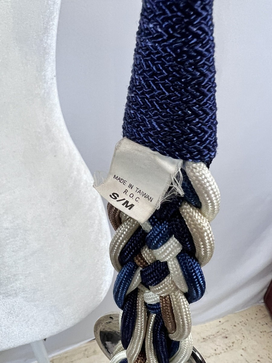 Vintage Woven Multicolored Braided Hip Waist Rope Boho 