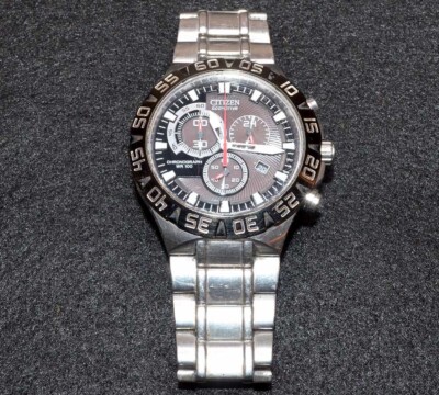 Vintage 2005 Citizen Quartz Eco-Drive Chronograph Men's Watch H500