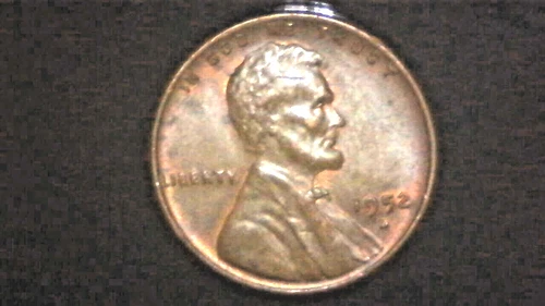 ERROR 1952 LINCOLN WHEAT PENNY, Beautiful LAMINATION ERRORS