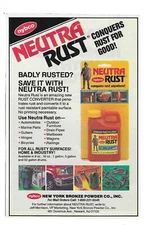 1988 Neutra Rust Remover & ChannelLock Hand Tools Vintage Print Ads