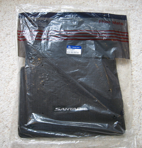 New Genuine OEM Hyundai Santa Fe Sport Floor Mats 2013-2018 Black 4ZF14-AC100NBC - Picture 2 of 13