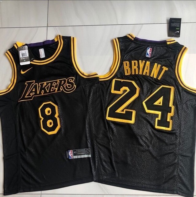 New Mens Kobe Bryant 8#24 Los Angeles Lakers Black Mamba Day Jersey | eBay