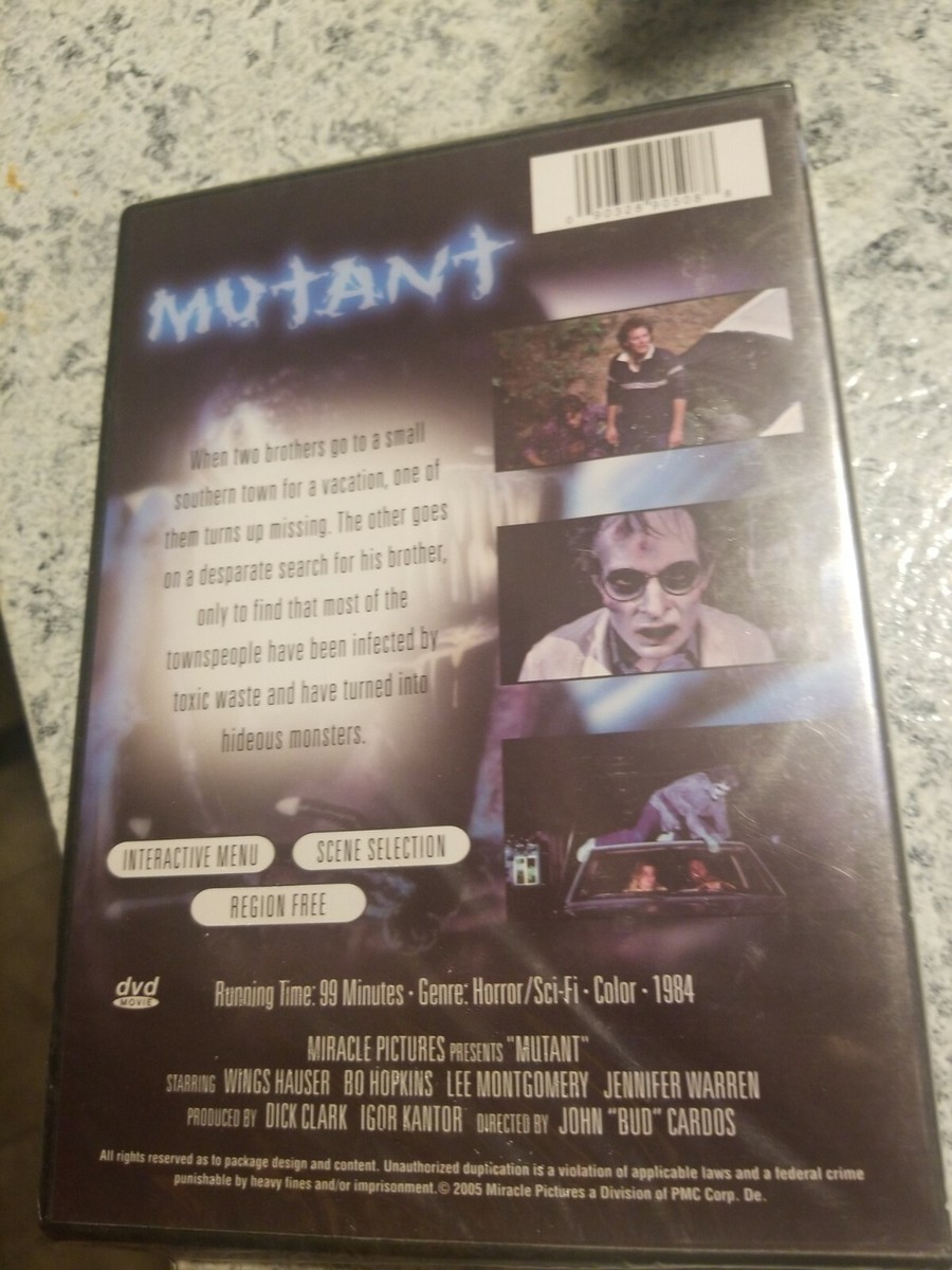 Mutant 1984 DVD Wings Hauser Bo Hopkin Creature Monster