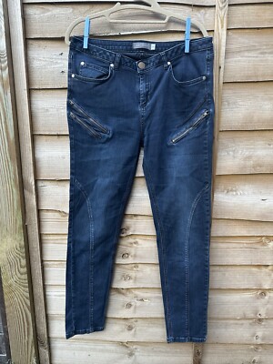 Women's MINT VELVET Blue JEANS Denim Trousers Size UK 14