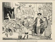 CHILDREN SCHOOL HUMOR CARTOON -1935 Punch Magazine FLAT OUT FOR THE EGO [Freud]