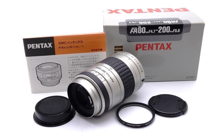 PENTAX smc PENTAX-FA 80-200mm F4.7-5.6 Telephoto AF K-Mount Lens 