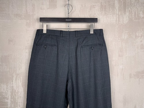 Yves Saint Laurent YSL Vintage Wool Check Dress Pants Mens Size 52 fits to US 34 - Picture 19 of 21