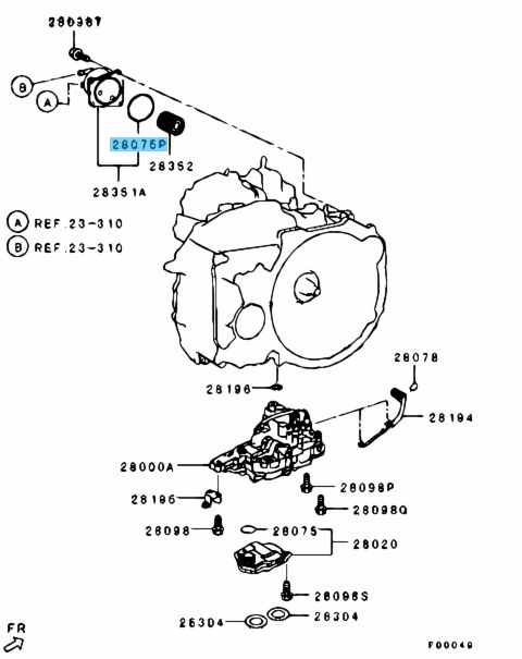 MITSUBISHI LANCER CY4A Genuine A/T Valve Body O-Ring MITSUBISHI LANCER CY4A Genuine A/T Valve Body O-Ring
