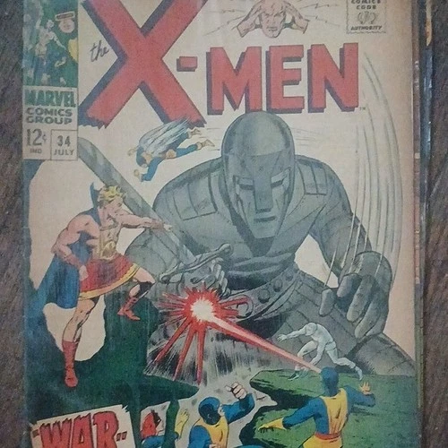 Marvel Comics The X-Men #34 Silver Age 1967 Vintage Single Issue Comic Book