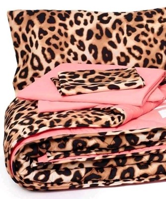 Victorias Secret Pink REVERSIBLE  Bed In A Bag Full / Queen Comforter Sheets NWT